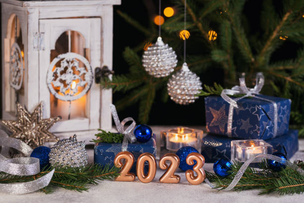 istock Christmas card with holiday mood. 1446339970