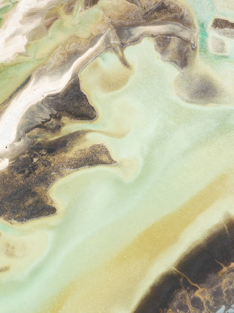 istock Abstract aerial view of coastline 1446344581