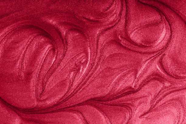 istock Liquid shimmer background,monochrome red color. 1446345626