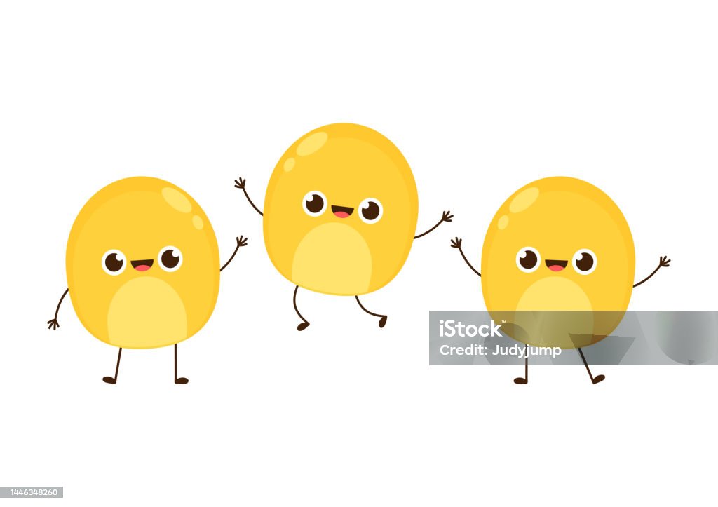 Kernel Character Corn Vector Kernel Character Design Corn On White Background Kernel ...