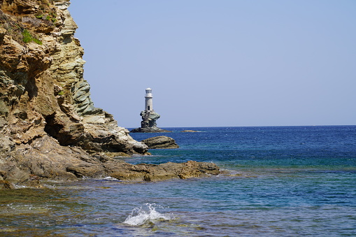 Famous Lighthouse on Andros Island