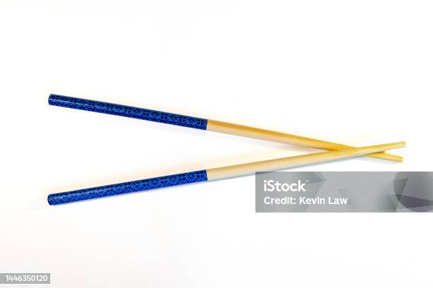 Chopsticks Stock Photo - Download Image Now - Chopsticks, Blue, Abstract