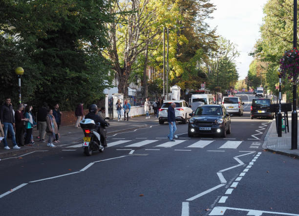 Abbey Road Crossing In London Stock Photo Download Image Now 1969 Abbey Road Crossing In London