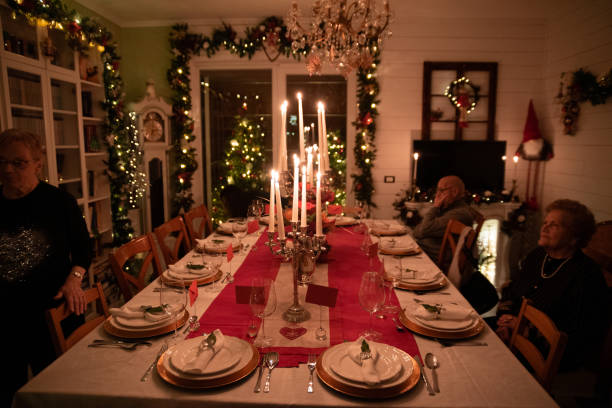 istock Italian Dinning room on Christmas Eve 1446358430