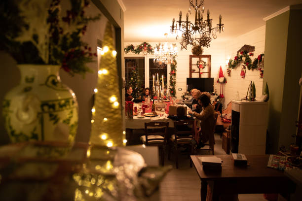 istock Italian Dinning room on Christmas Eve 1446358439
