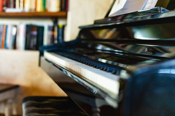 istock Piano Keyboard in Domestic Room 1446363882