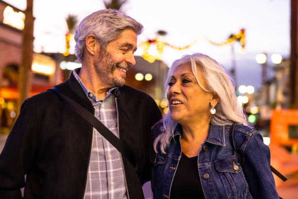 istock Diverse Senior Couple Night Out on the Town 1446364655