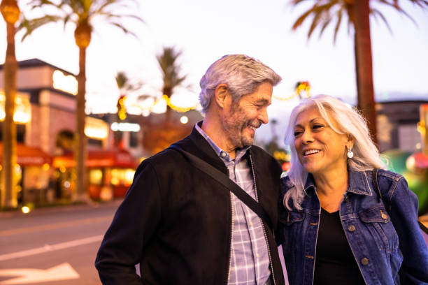 istock Diverse Senior Couple Night Out on the Town 1446364657