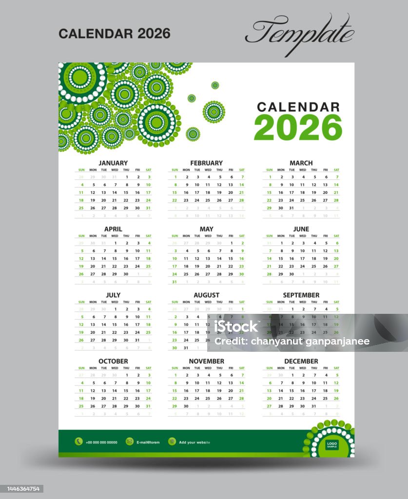 Vetores de Modelo De Calendário De Mesa De Parede 2026 Design De Vetores de Modelo De Calendário De Mesa De Parede 2026 Design De