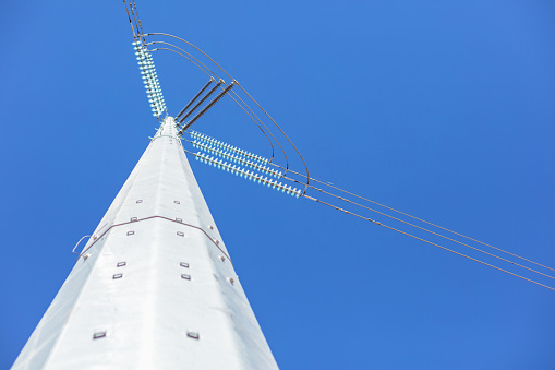 Blue Skies and High Voltage Power Transmission Lines in Western Colorado  Photo Series