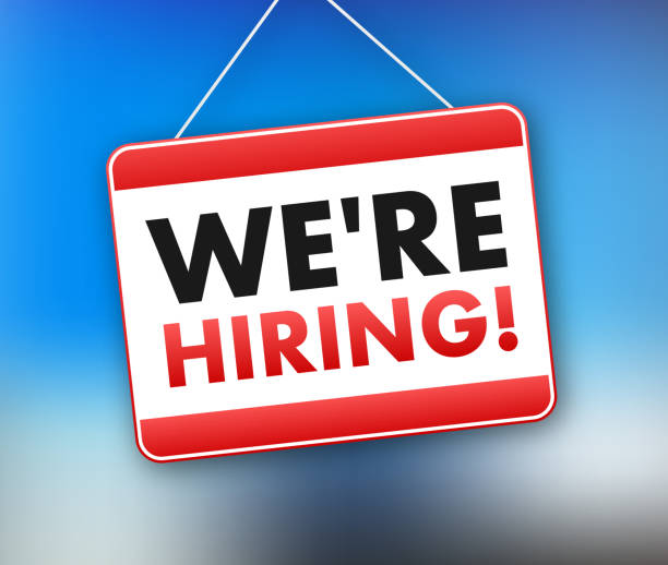 istock We are hiring label. Join Our Team. Office Chair, Vacant. Vector stock illustration. 1446371369
