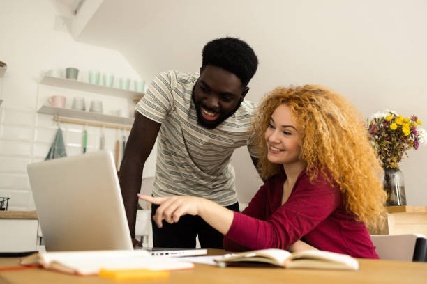 istock Working together online at their home office 1446372723