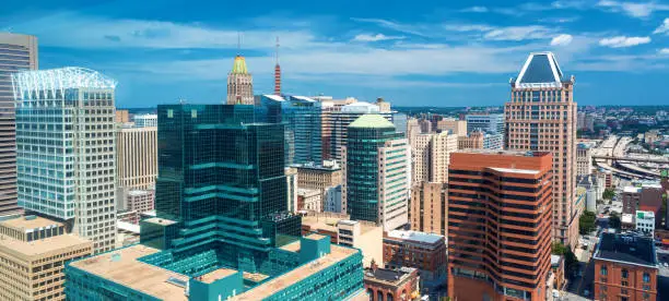 Photo of View of Baltimore cityscape from above