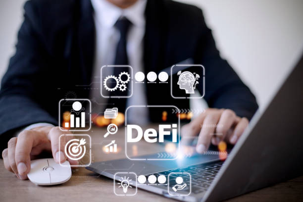 istock DeFi Decentralized Finance. Technology blockchain cryptocurrency concept 1446398226