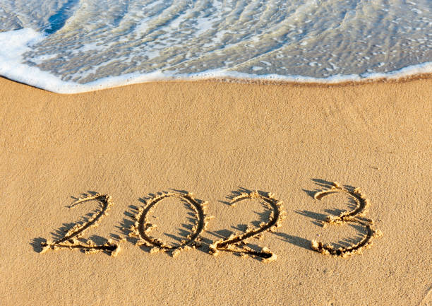 istock Year 2022-2023 written in the sand 1446398375