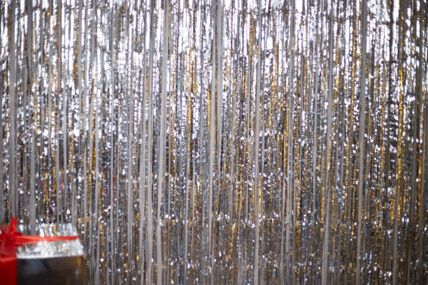istock Shiny silver confetti background. The concept of a fun holiday 1446402406