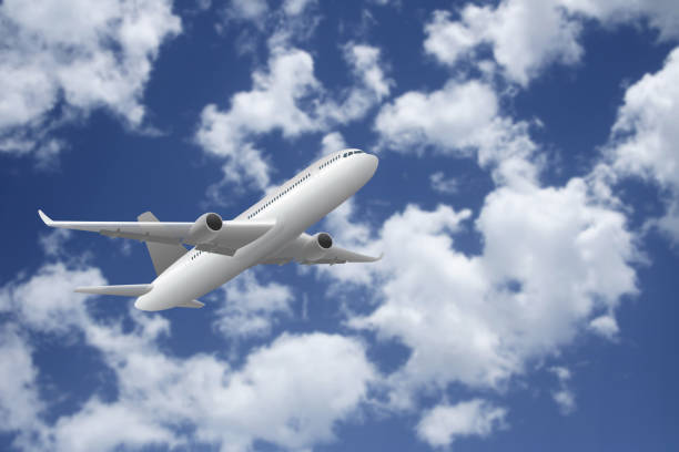 istock Airplane is flying in the sky 1446405180