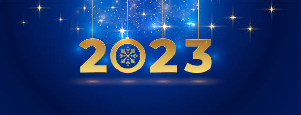 istock happy new year festival banner with 2023 text in hanging style 1446405248