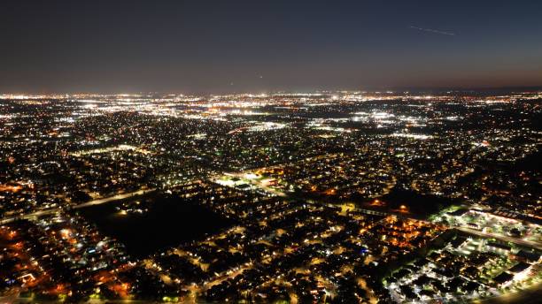 istock Night view of city lights 1446406067