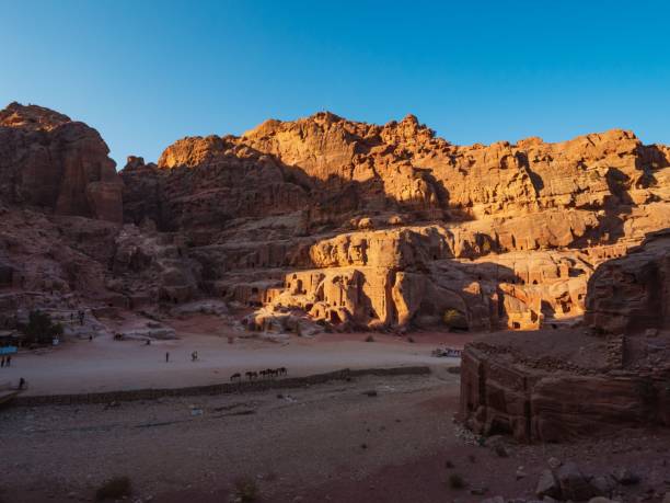istock Ancient archeological site in historical Petra, Jordan 1446410003