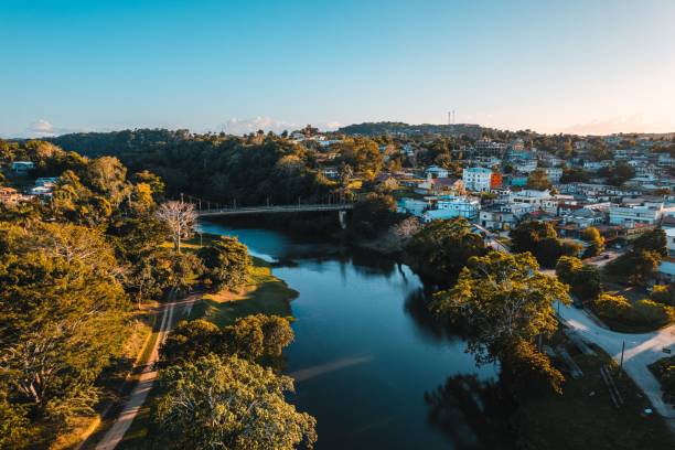 istock Aerial view of San Ignacio alongside the Macal River 1446414204