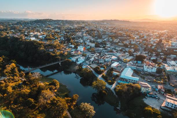 istock Aerial view of San Ignacio alongside the Macal River 1446414212