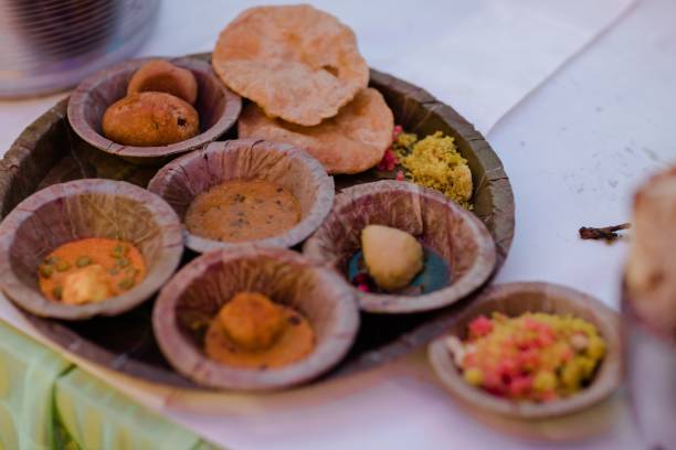 Authentic Indian food close up