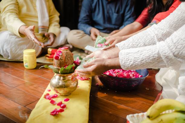 istock Indian rituals on an auspicious day to perform pooja 1446414442