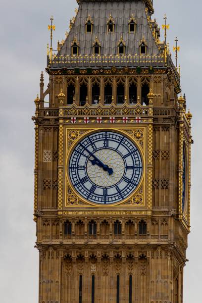 istock Vertical closeup of the famous Big Ben clock 1446414808