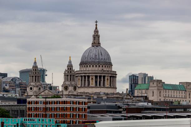 istock Landscape with the St Paul's Cathedral in London 1446414959