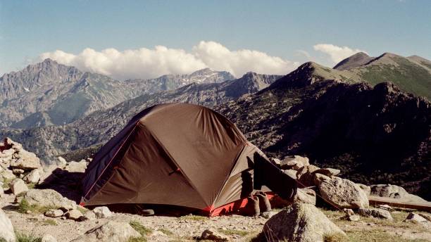 istock Tent on the GR20 trail in Corsica 1446415867