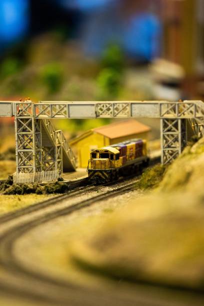 istock Closeup of a toy train set 1446418557