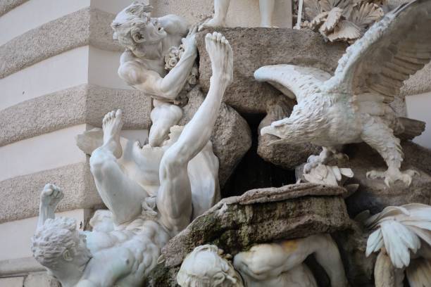 istock Monument statue on Michaelerplatz in downtown of Vienna 1446421320