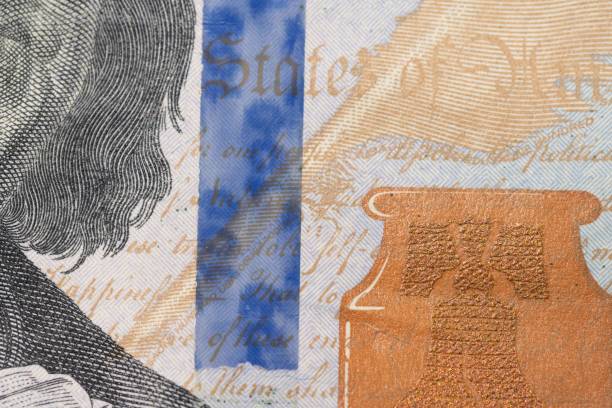 istock Closeup of one hundred US dollar banknote 1446424234