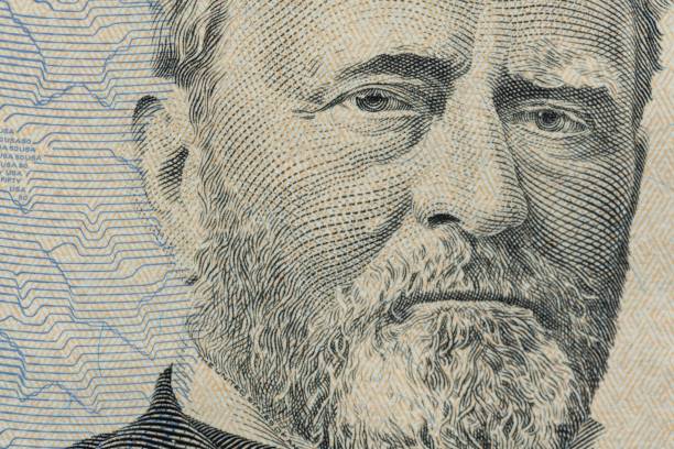 istock Closeup of a 50 American dollar banknote 1446424265