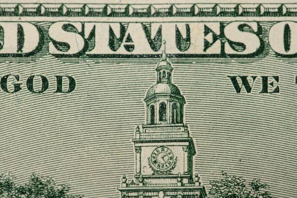 istock Closeup of a 100 American dollar banknote 1446424294