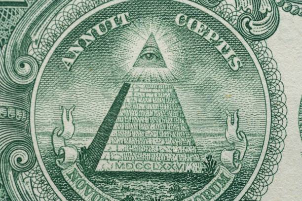 istock Closeup of a one dollar bill banknote 1446424675