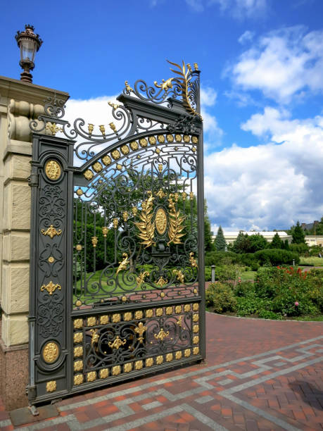 Gate. stock photo