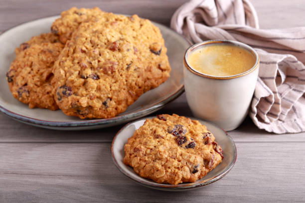 istock Cranberry and pecan oat cookies, 1446453155