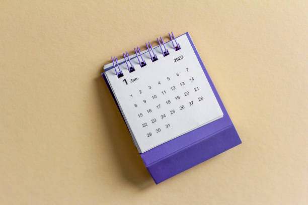 istock The calendar for January 2023 is on the table. 1446453464