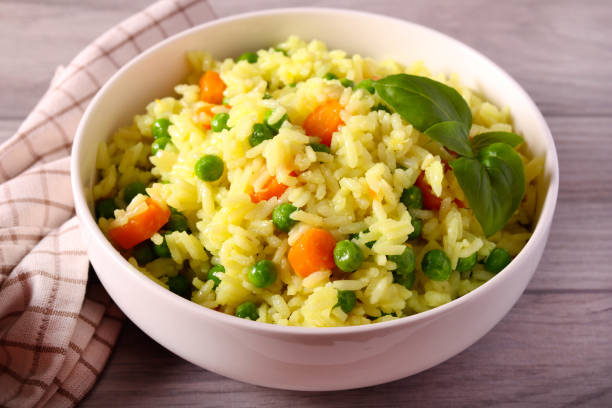 istock Rice with carrots and peas 1446453493