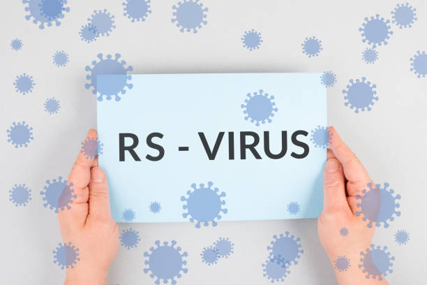 rsv, respiratory syncytial virus, human orthopneumovirus, contagious child disease - bronquiolite imagens e fotografias de stock