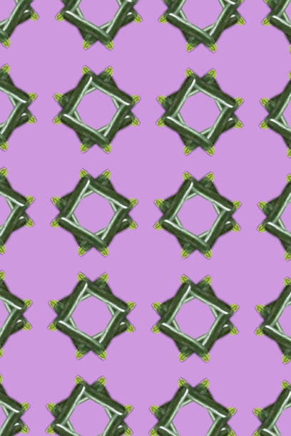 Creative photos of zucchini on a purple background