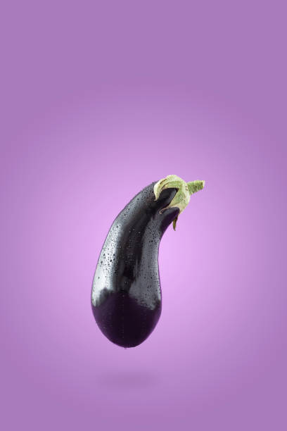 Eggplant 3D Icon, perfect for icons, food visuals, or culinary illustrations.