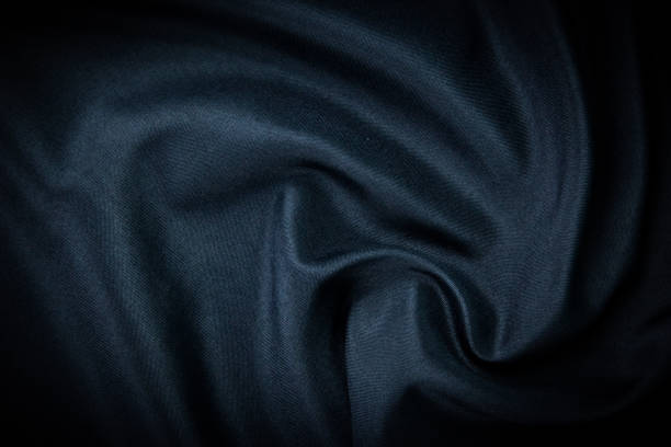 istock A Dark navy blue fabric texture background, and crumpled fabric background picture. 1446456325