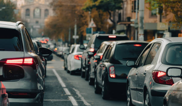 istock Cars stuck in traffic 1446456364