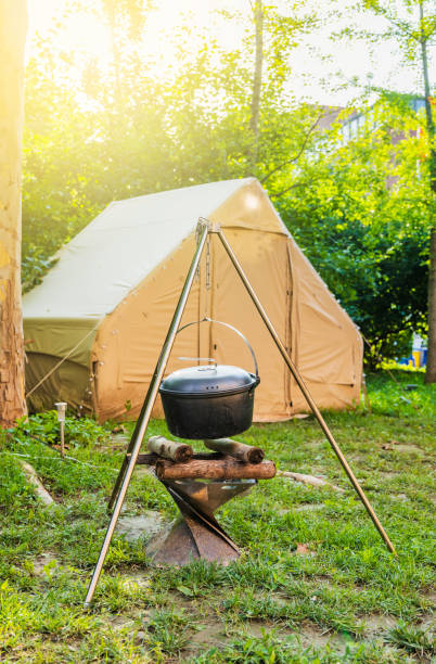 istock Urban wilderness camping tent equipment 1446462829
