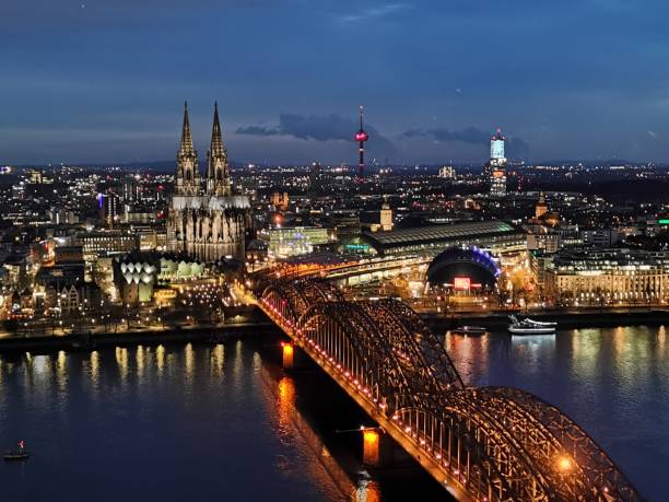 istock The aerial view of Cologne, Germany 1446464179