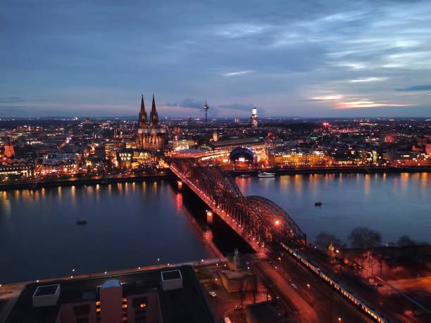 istock The aerial view of Cologne, Germany 1446464188