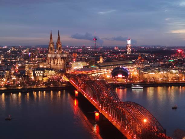 istock The aerial view of Cologne, Germany 1446464205